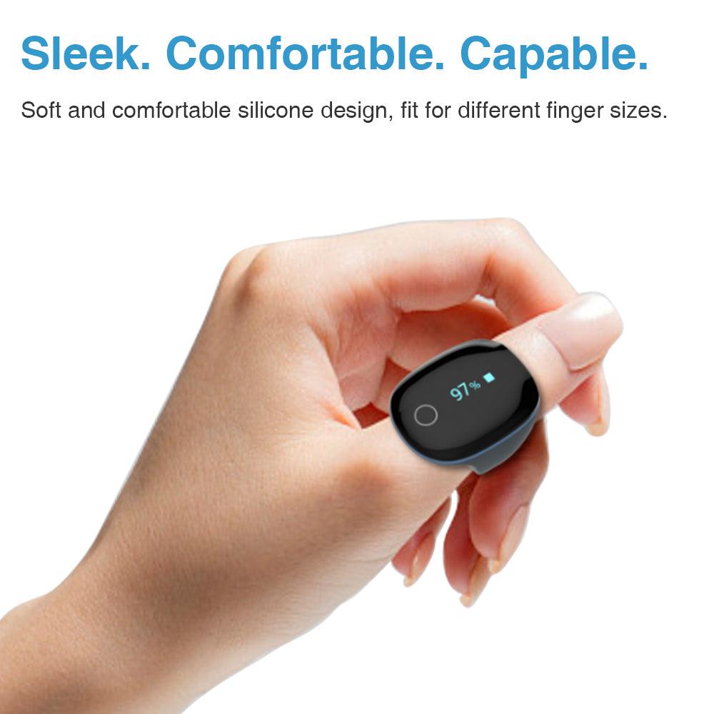 LOOKEE® O2Ring Continuous Ring Oximeter | Sleek, Comfortable Design